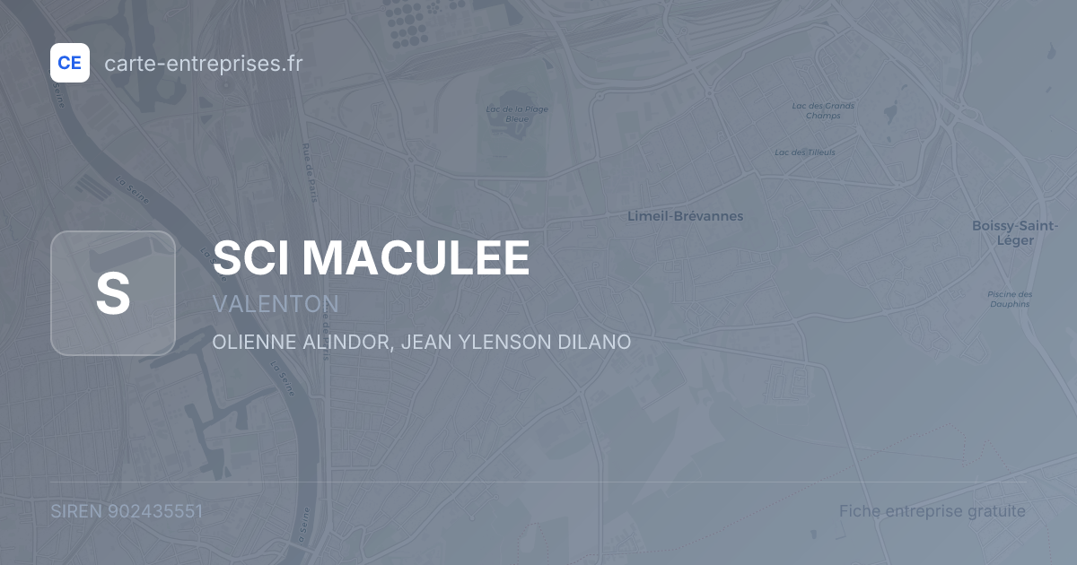 SCI MACULEE — 902435551 — fiche entreprise