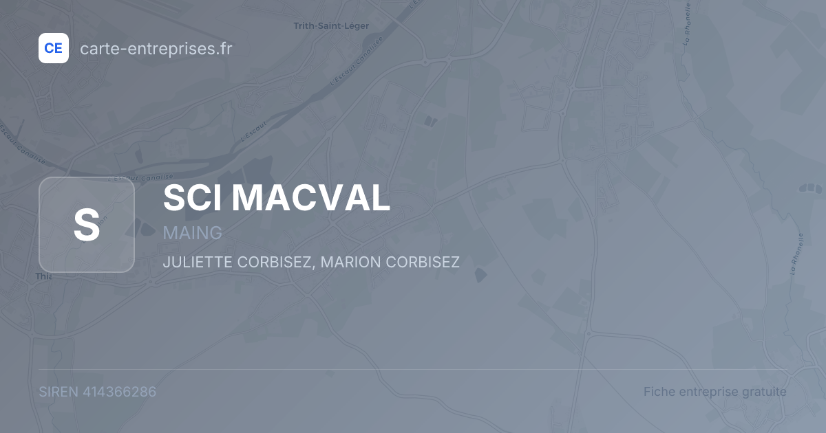 SCI MACVAL — 414366286 — fiche entreprise