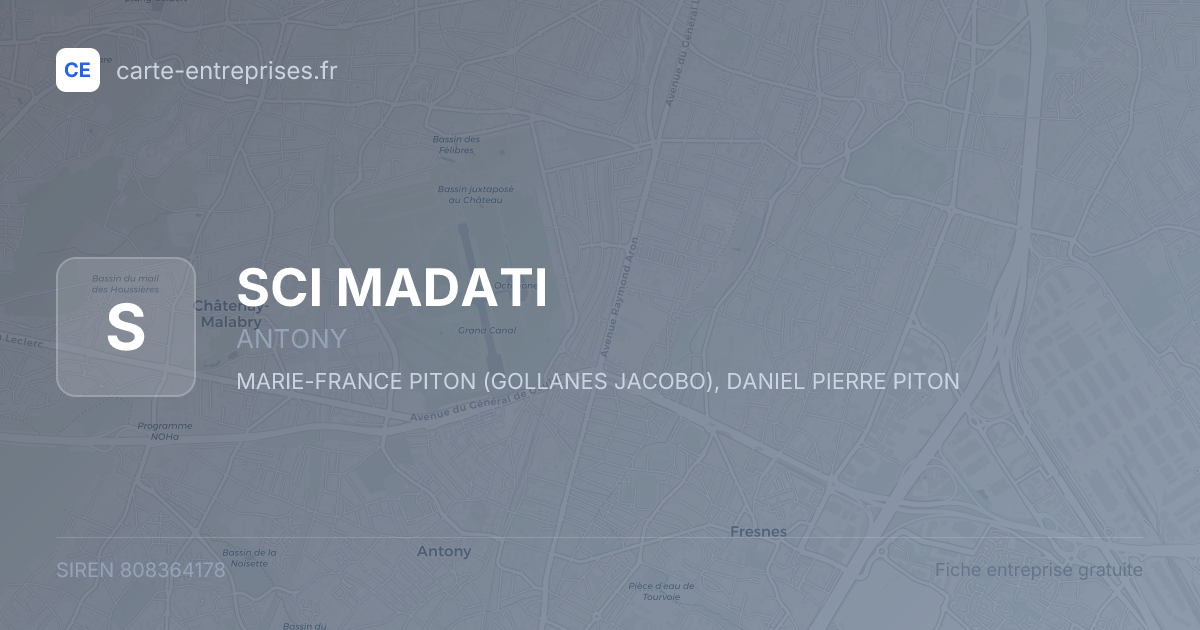 SCI MADATI — 808364178 — fiche entreprise