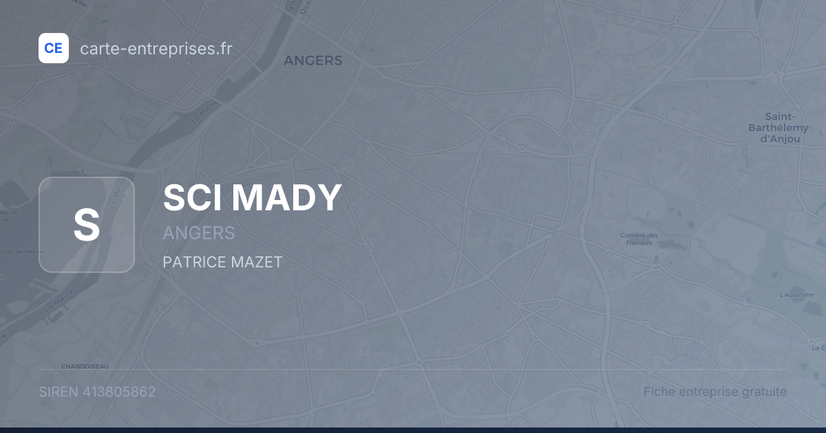SCI MADY — 413805862 — fiche entreprise