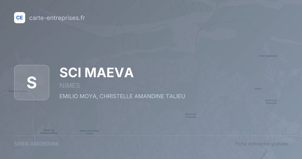 SCI MAEVA — 488080086 — fiche entreprise