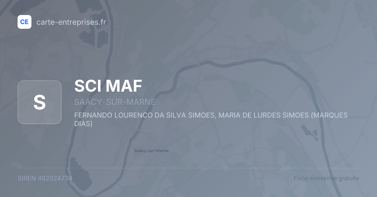 SCI MAF — 482024734 — fiche entreprise