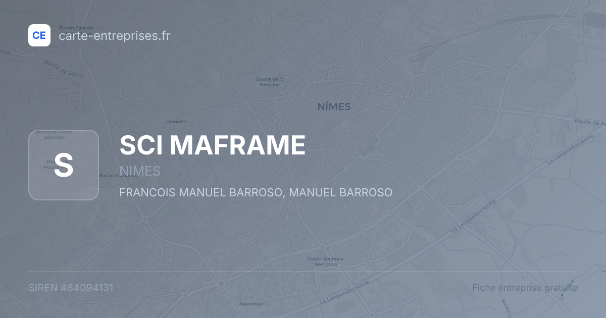 SCI MAFRAME — 484094131 — fiche entreprise