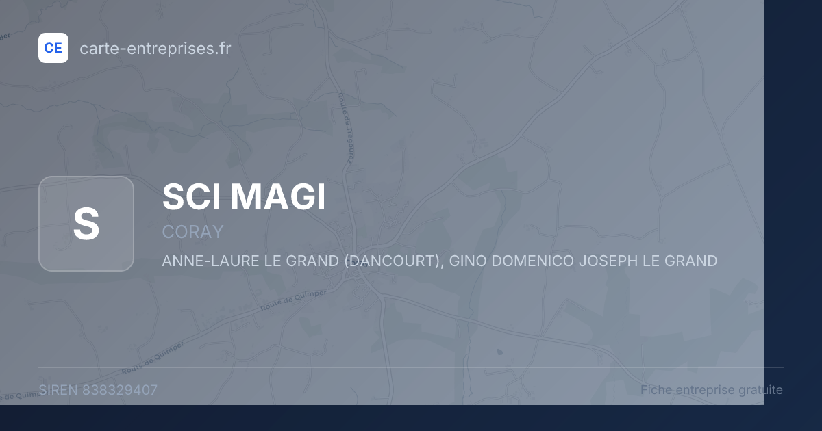 SCI MAGI — 838329407 — fiche entreprise