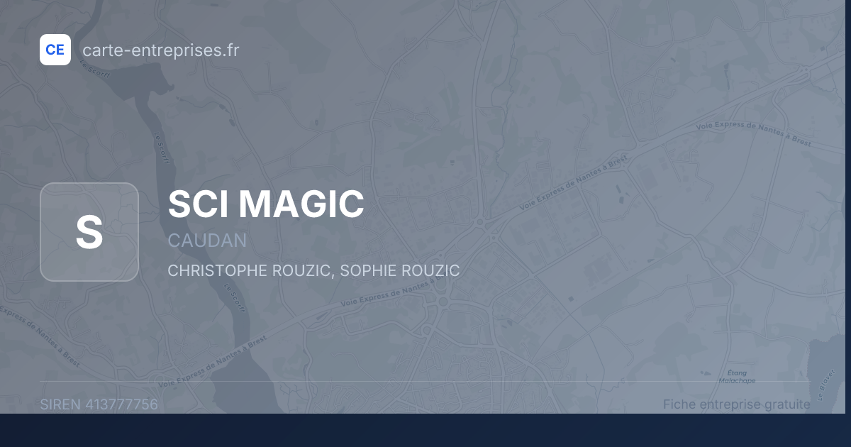 SCI MAGIC — 413777756 — fiche entreprise