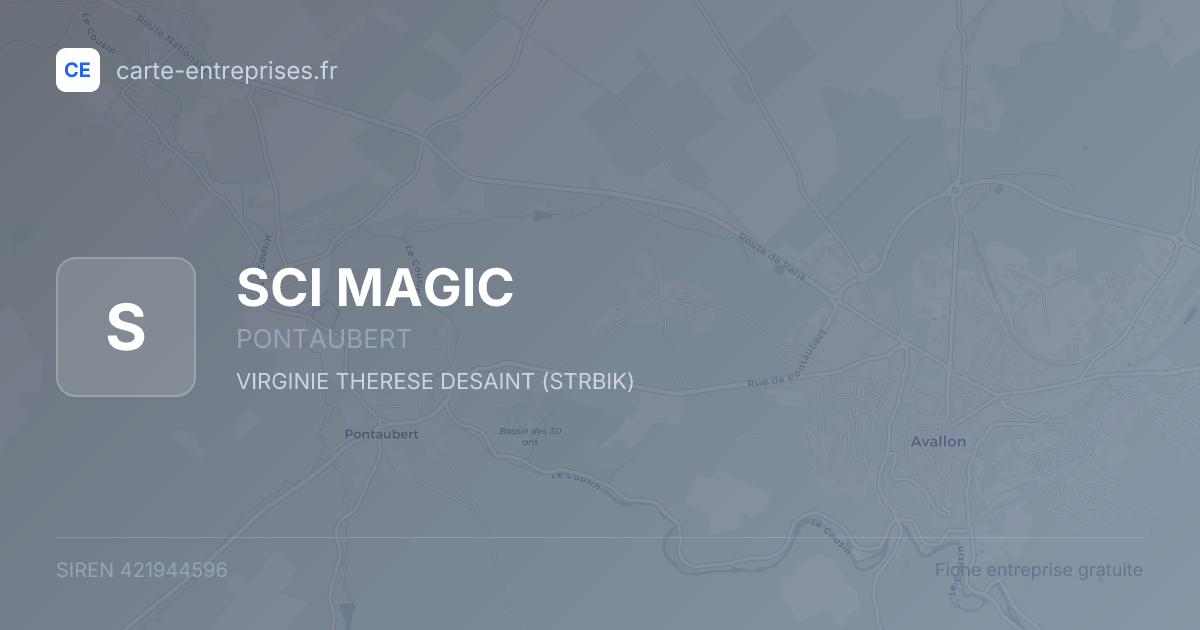 SCI MAGIC — 421944596 — fiche entreprise