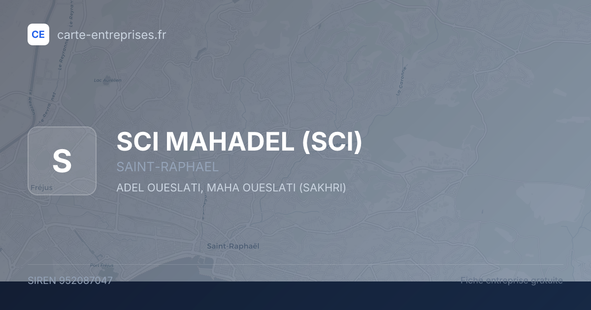SCI MAHADEL (SCI) — 952087047 — fiche entreprise
