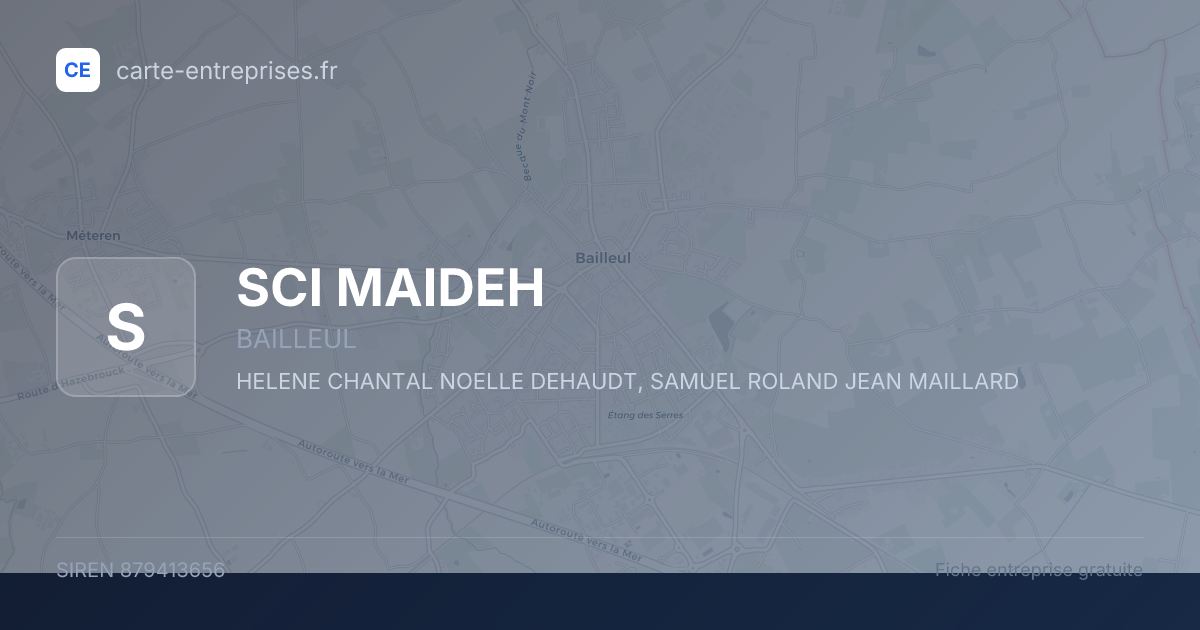 SCI MAIDEH — 879413656 — fiche entreprise