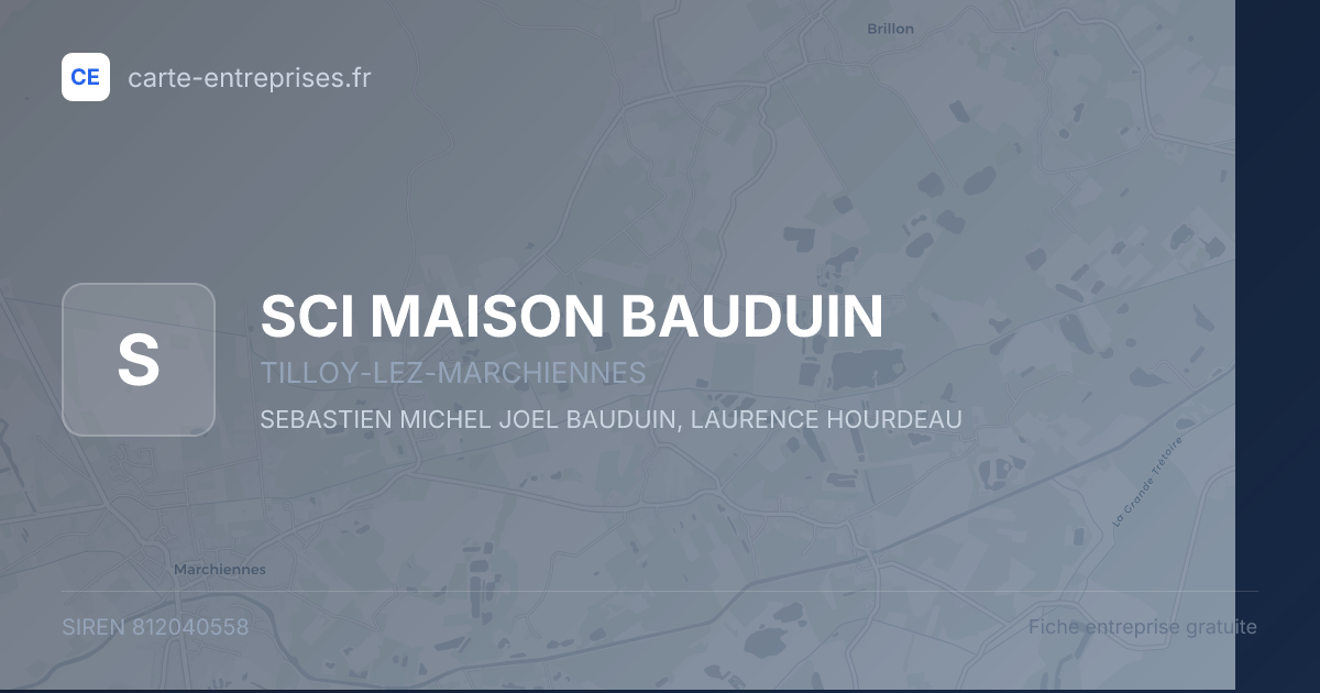 SCI MAISON BAUDUIN — 812040558 — fiche entreprise