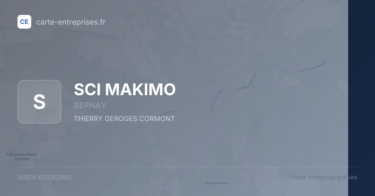 SCI MAKIMO — 413082900 — fiche entreprise
