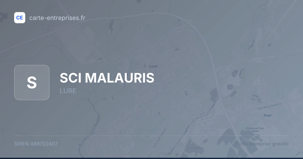 SCI MALAURIS — 489702407 — fiche entreprise