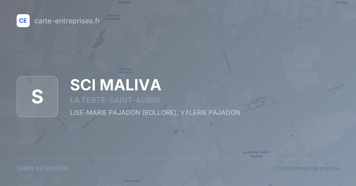 SCI MALIVA — 491250304 — fiche entreprise