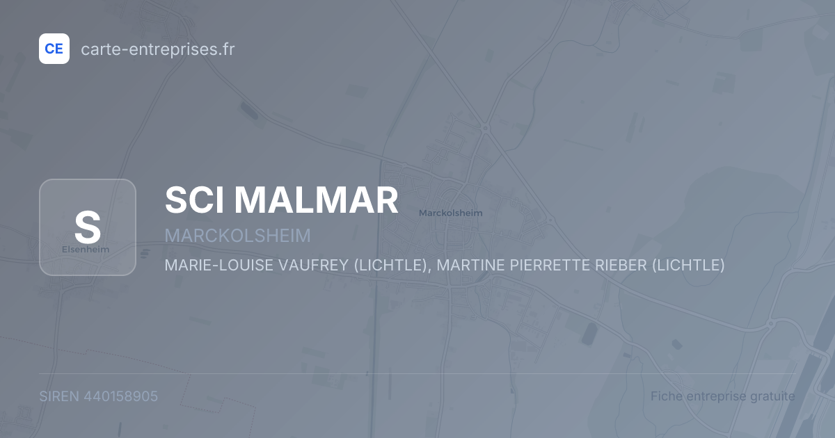 SCI MALMAR — 440158905 — fiche entreprise