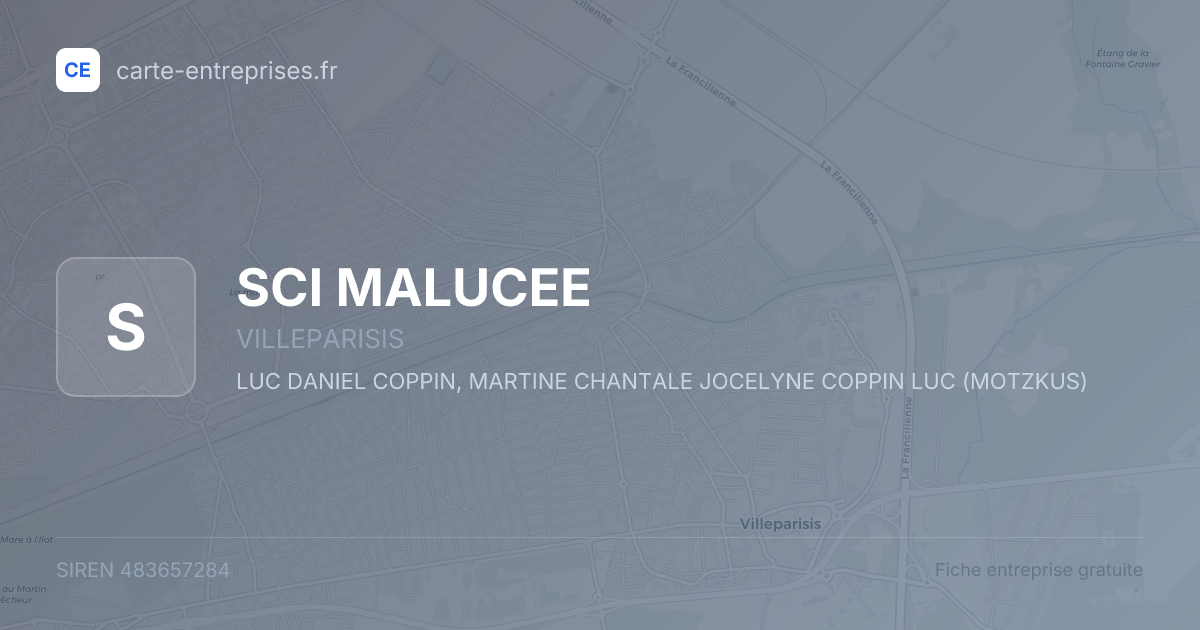 SCI MALUCEE — 483657284 — fiche entreprise