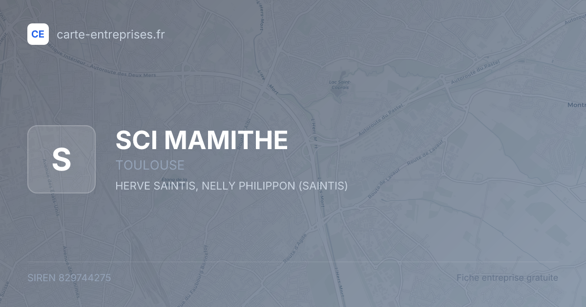 SCI MAMITHE — 829744275 — fiche entreprise