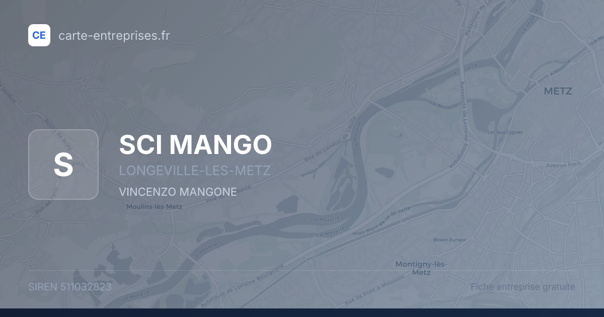 SCI MANGO — 511032823 — fiche entreprise