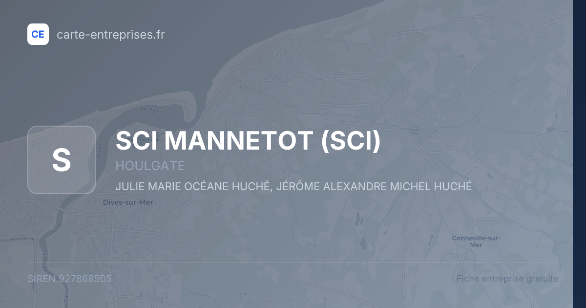 SCI MANNETOT (SCI) — 927868505 — fiche entreprise