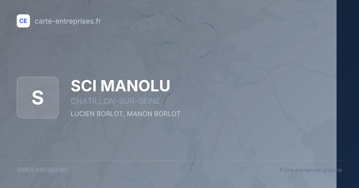 SCI MANOLU — 895364180 — fiche entreprise
