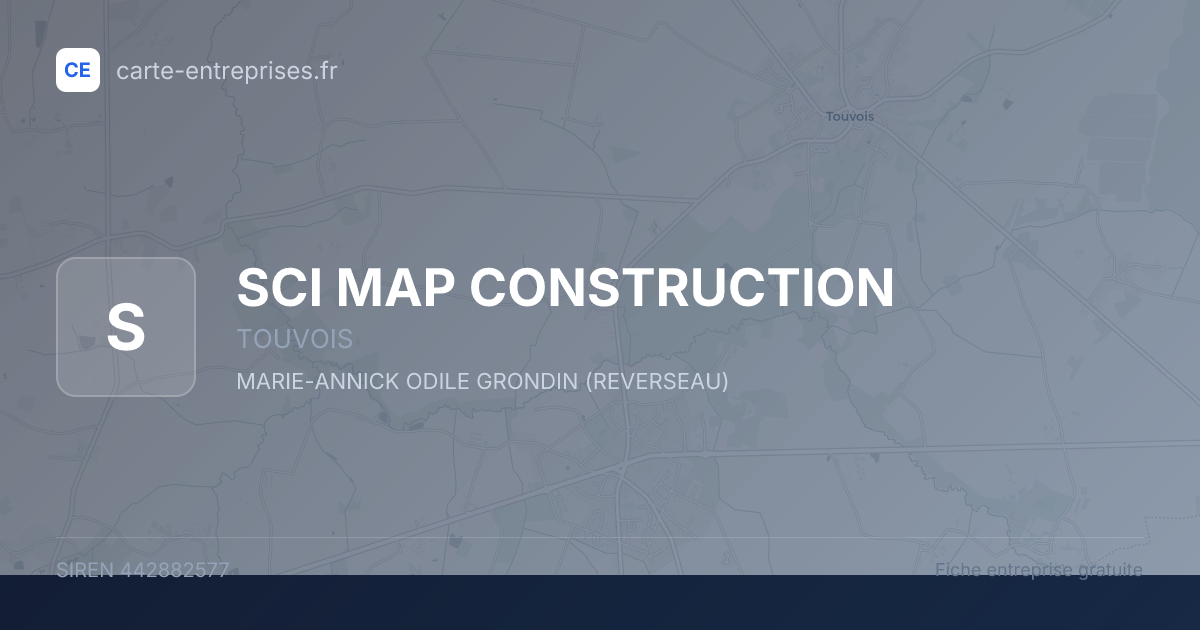 SCI MAP CONSTRUCTION — 442882577 — fiche entreprise