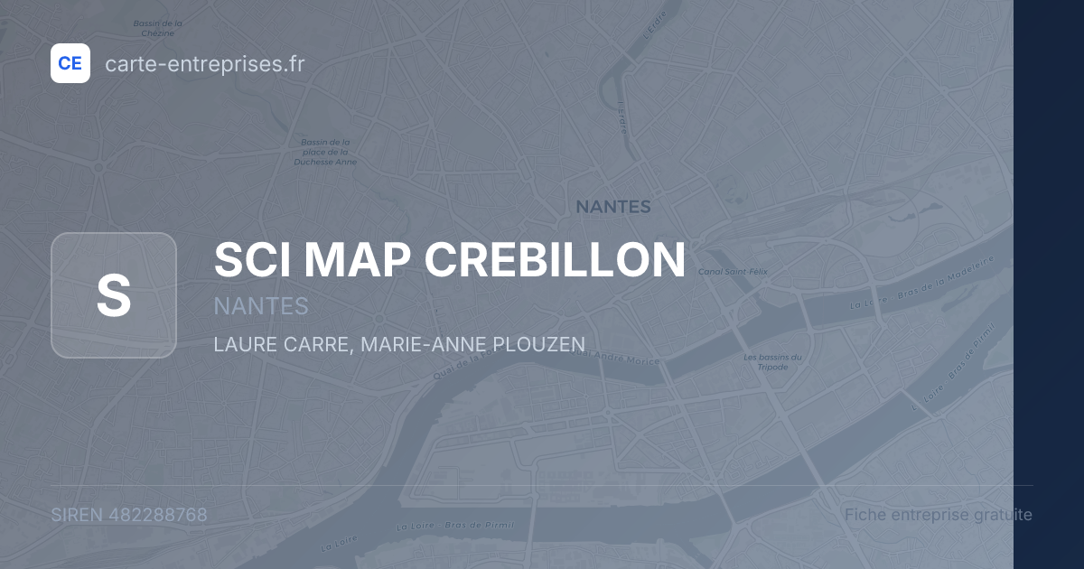 SCI MAP CREBILLON — 482288768 — fiche entreprise
