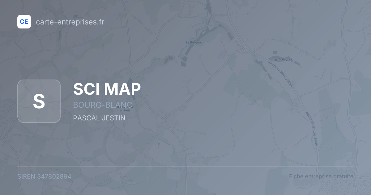 SCI MAP — 347802894 — fiche entreprise