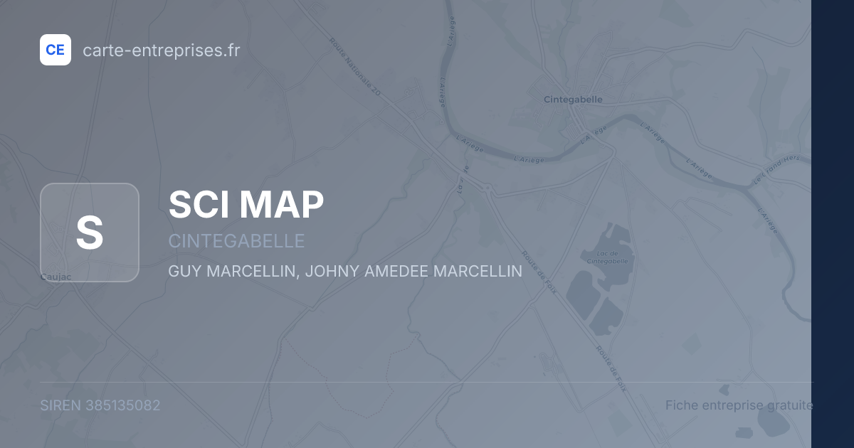 SCI MAP — 385135082 — fiche entreprise