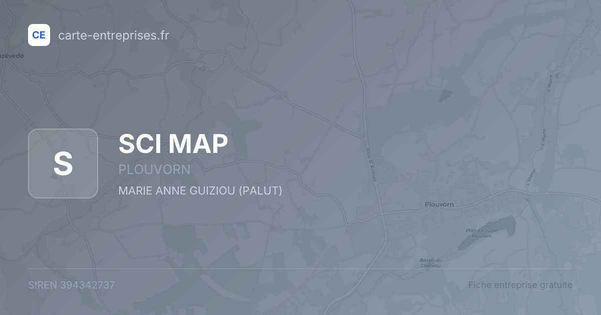 SCI MAP — 394342737 — fiche entreprise