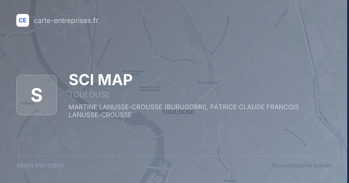 SCI MAP — 419751870 — fiche entreprise