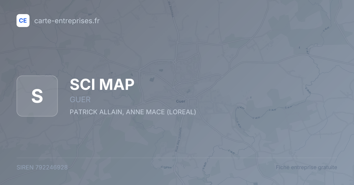 SCI MAP — 792246928 — fiche entreprise