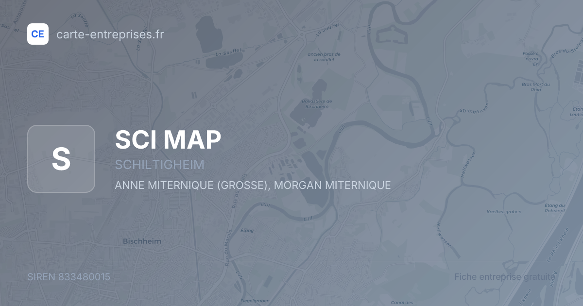 SCI MAP — 833480015 — fiche entreprise