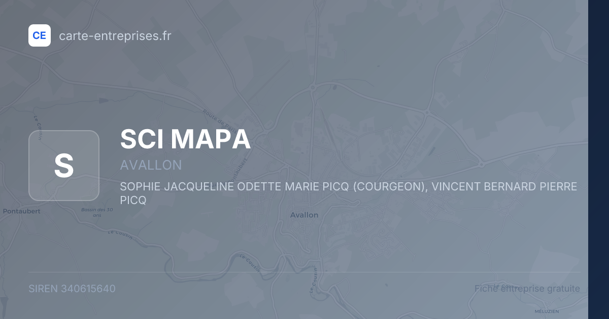 SCI MAPA — 340615640 — fiche entreprise