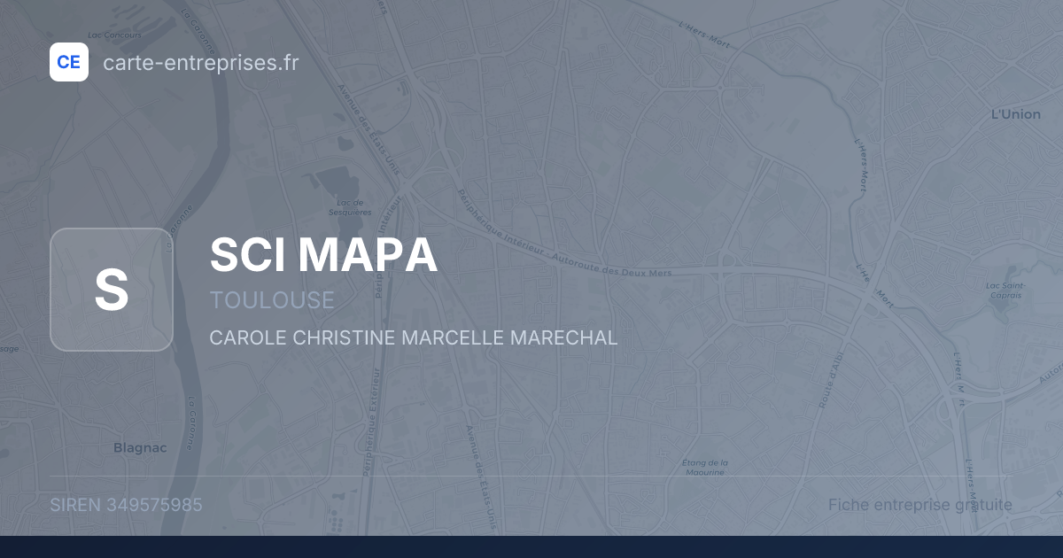 SCI MAPA — 349575985 — fiche entreprise