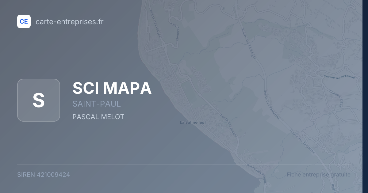 SCI MAPA — 421009424 — fiche entreprise