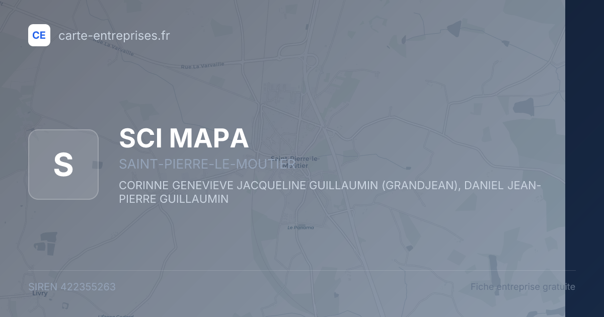 SCI MAPA — 422355263 — fiche entreprise
