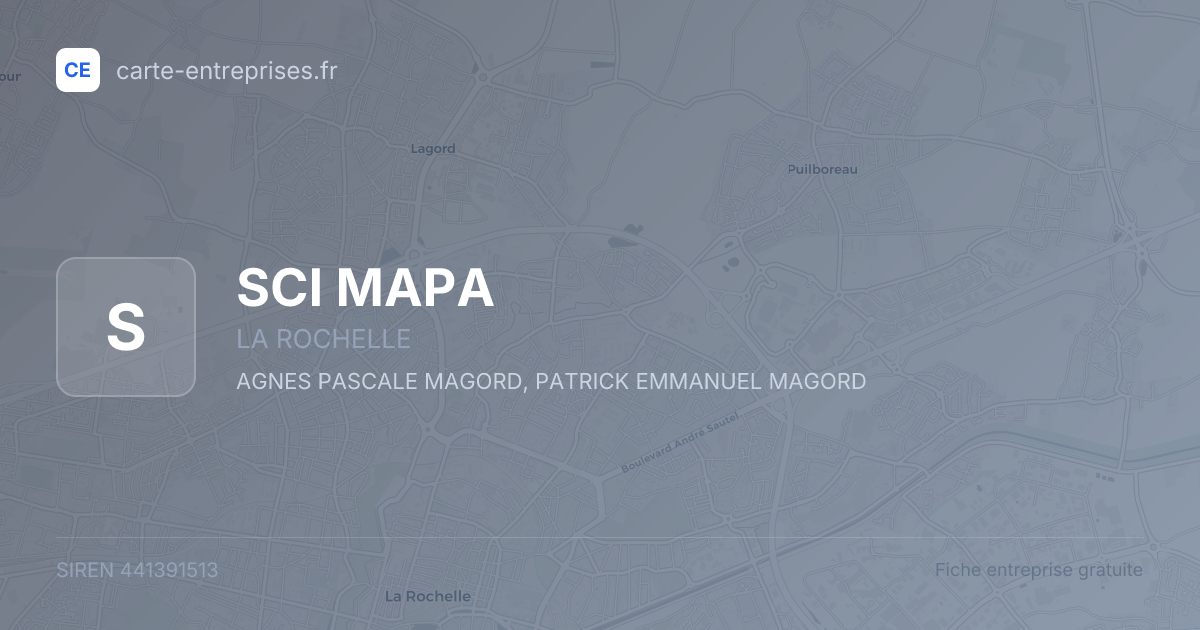 SCI MAPA — 441391513 — fiche entreprise