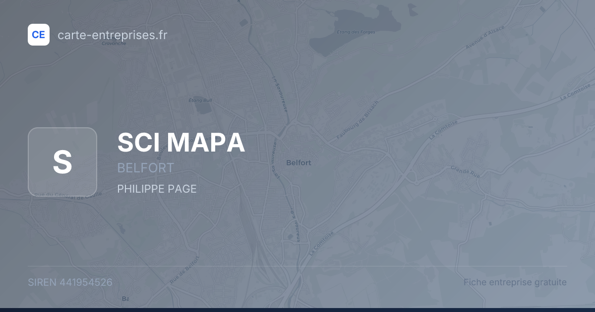 SCI MAPA — 441954526 — fiche entreprise