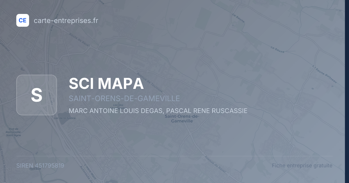 SCI MAPA — 451795819 — fiche entreprise