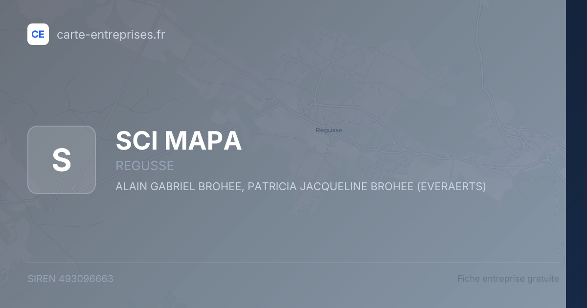 SCI MAPA — 493096663 — fiche entreprise