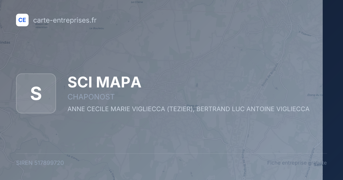 SCI MAPA — 517899720 — fiche entreprise