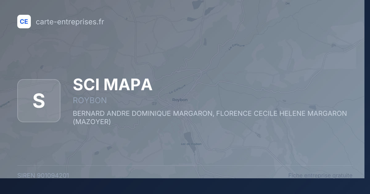 SCI MAPA — 901094201 — fiche entreprise