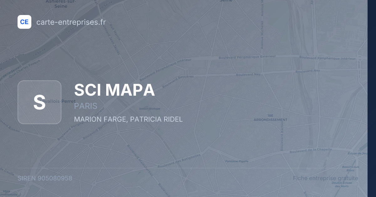 SCI MAPA — 905080958 — fiche entreprise