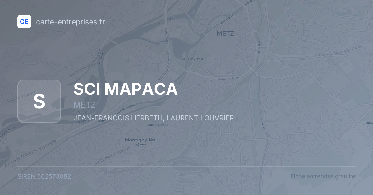 SCI MAPACA — 502573082 — fiche entreprise