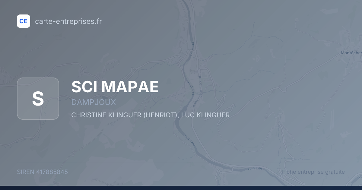 SCI MAPAE — 417885845 — fiche entreprise