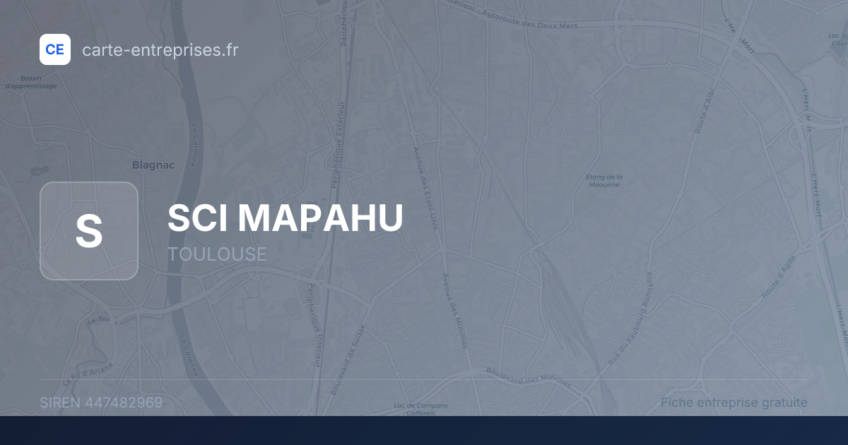 SCI MAPAHU — 447482969 — fiche entreprise