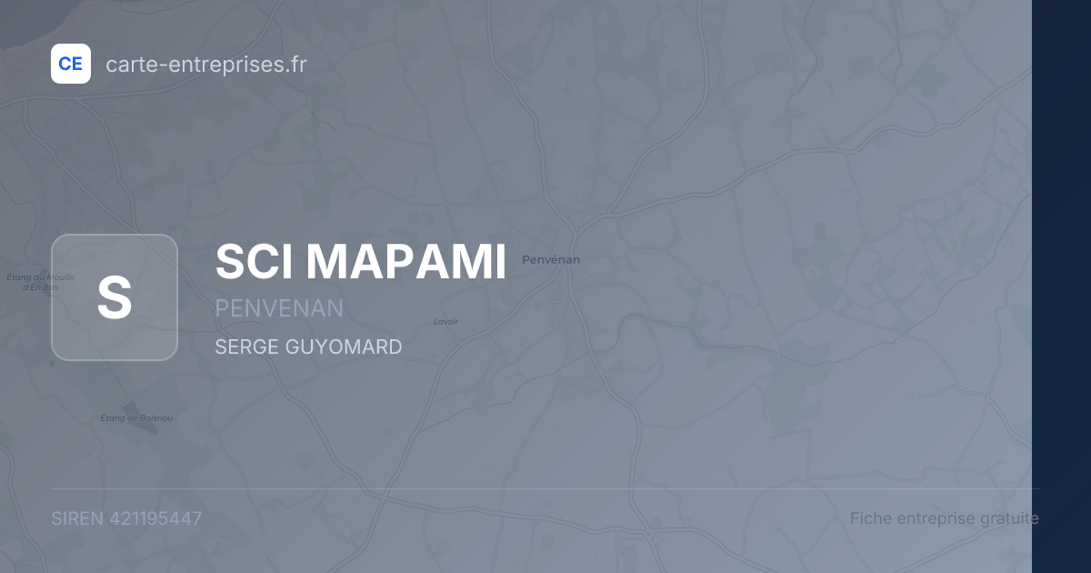 SCI MAPAMI — 421195447 — fiche entreprise