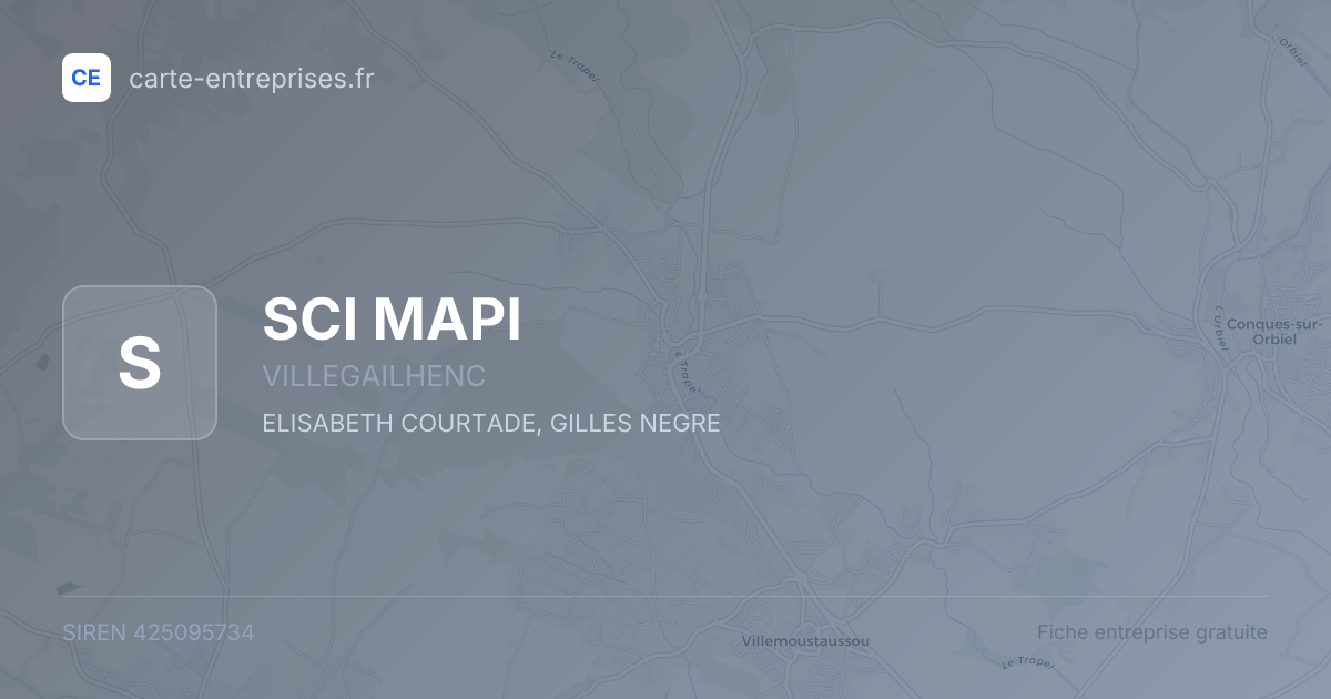 SCI MAPI — 425095734 — fiche entreprise