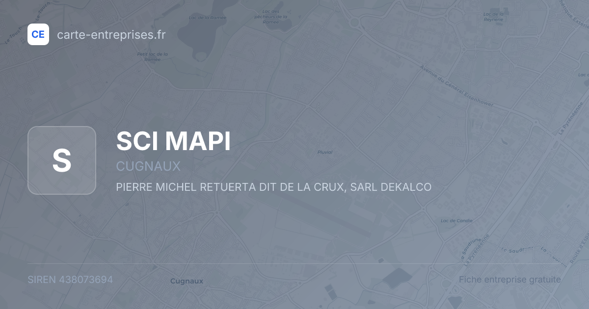 SCI MAPI — 438073694 — fiche entreprise