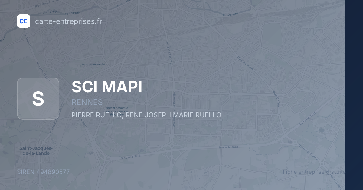 SCI MAPI — 494890577 — fiche entreprise