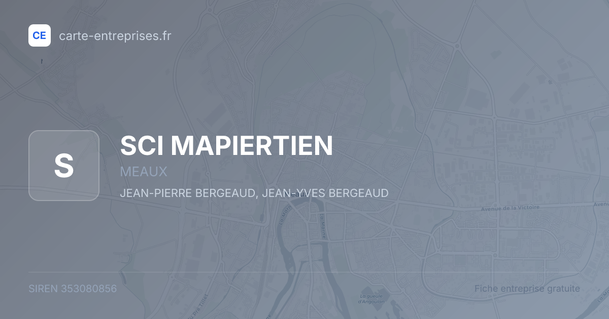 SCI MAPIERTIEN — 353080856 — fiche entreprise