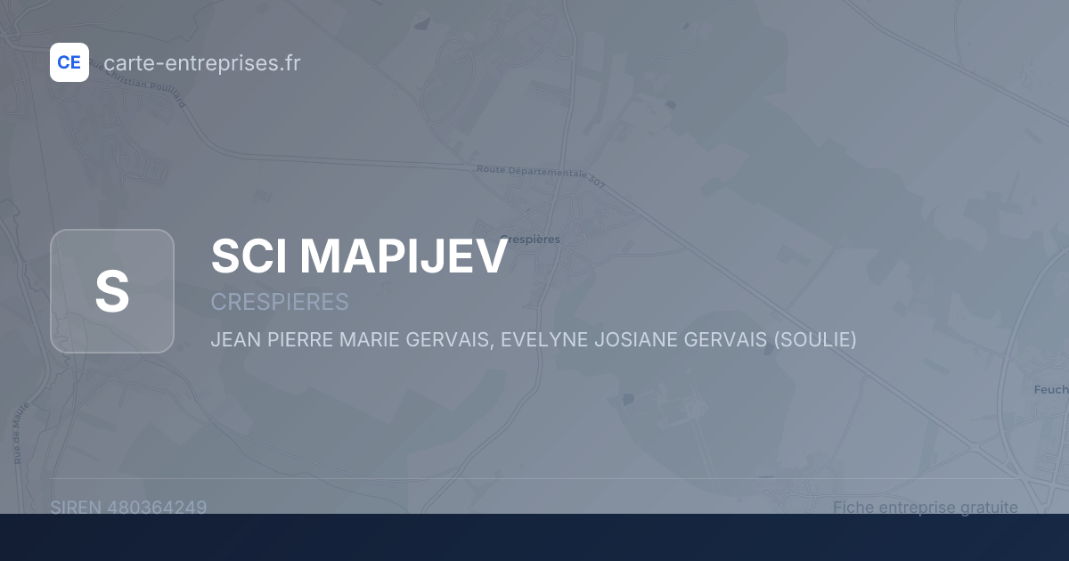 SCI MAPIJEV — 480364249 — fiche entreprise